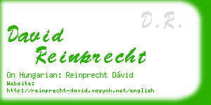 david reinprecht business card